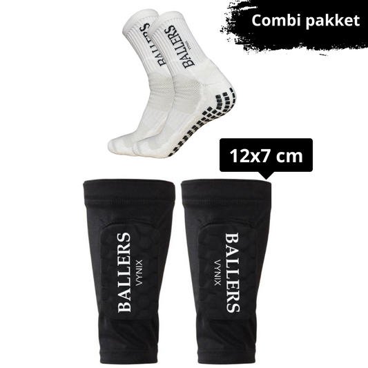 VYNIX BALLERS INGEBOUWDE SCHEENBESCHERMERS (12x7cm) + GRIPSOKKEN