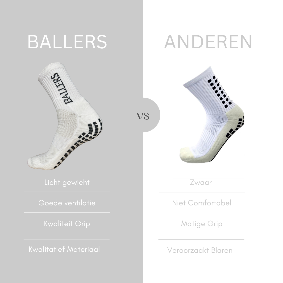 VYNIX BALLERS MINI SCHEENBESCHERMERS + GRIPSOKKEN